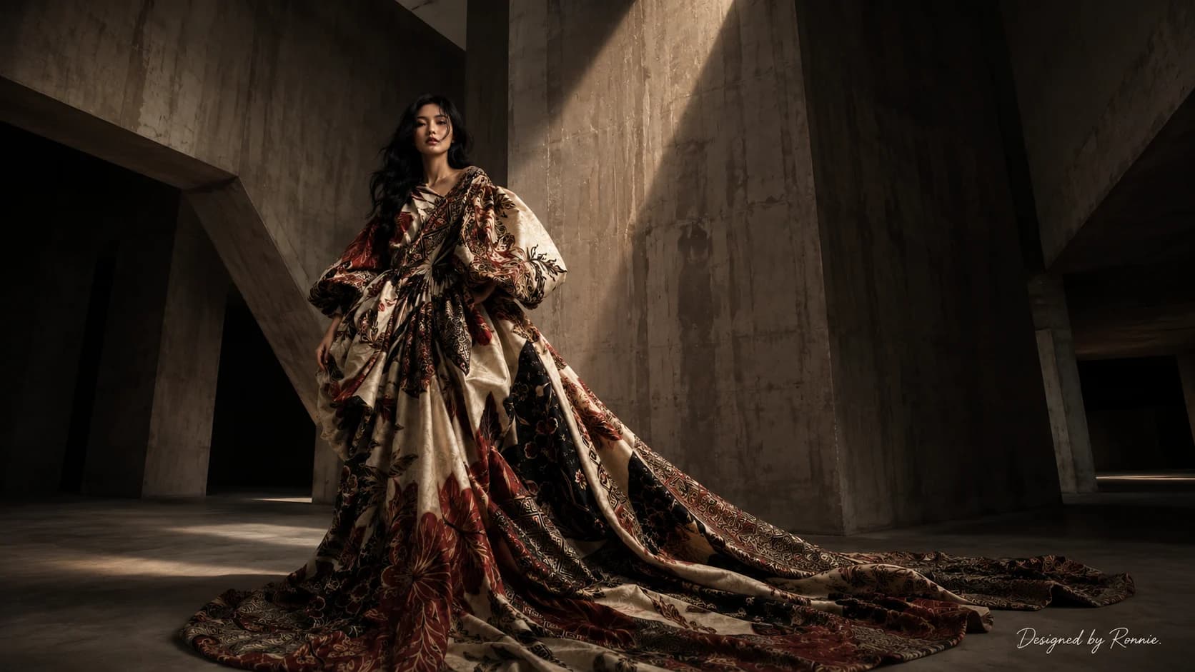 Sculptural garment construction study